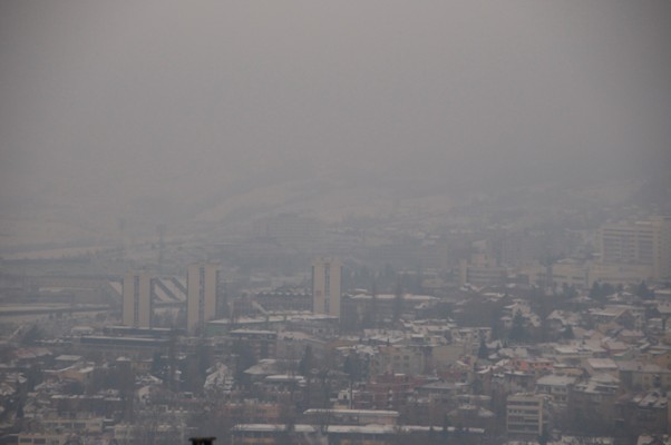 Sarajevo u smogu/Foto:Anadolija