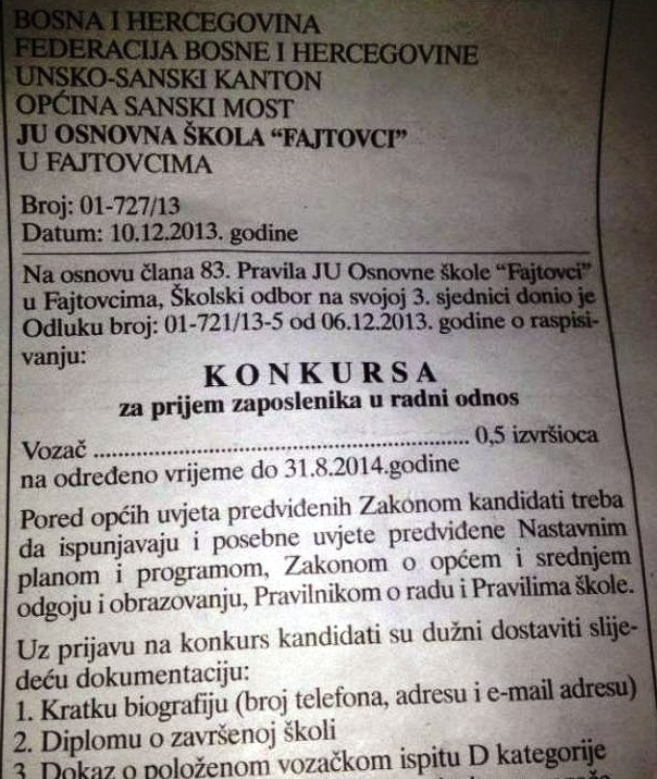 oglas za pola vozača