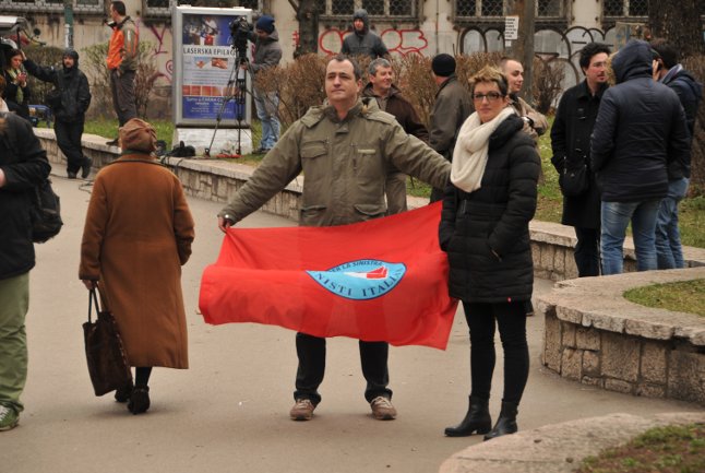 protesti ispred predsjedništva bih/ foto: AA