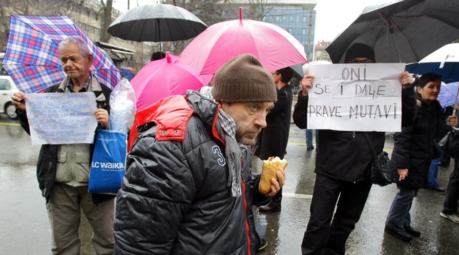 protesti ispred Predsjedništva, 14. februar/Foto: Anadolija