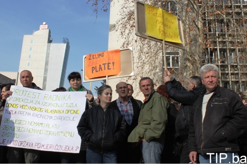 protesti u tuzli/ Foto: Tip.ba