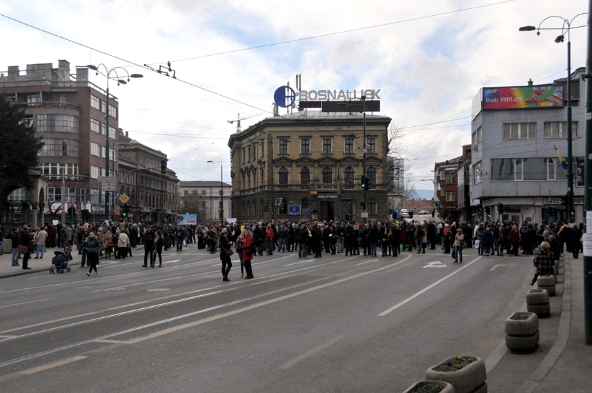 Protesti u Sarajevu 1.mart/Foto: Anadolija