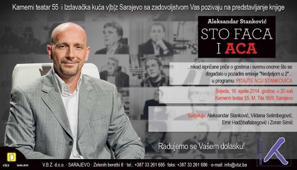 Aleksandar Stanković - promocija knjige u Sarajevu