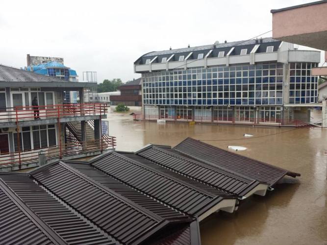 Doboj pod vodom, maj 2014/ Foto: Facebook
