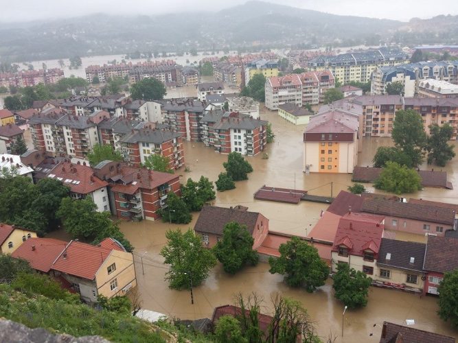 Doboj pod vodom, maj 2014/ Foto: Facebook