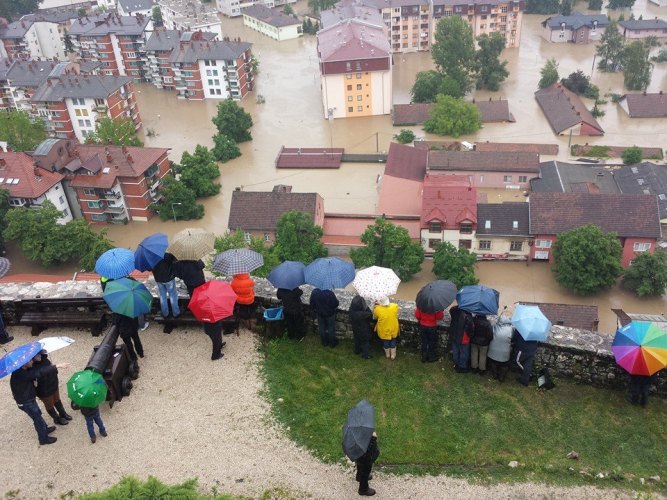 Doboj pod vodom, maj 2014/ Foto: Facebook