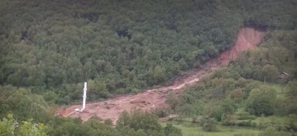 klizište - zatrpana džamija kod Vlasenice