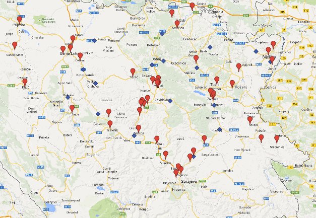 stanje poplavljenih područja na interaktivnoj mapi
