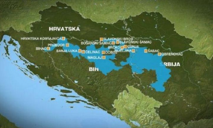 poplavljena regija mapa
