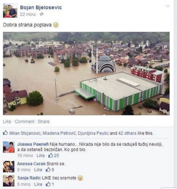 FB profil Bojana Bjeloševića 