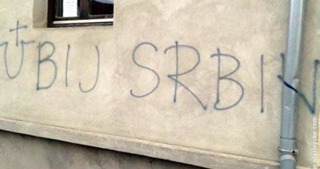 'Ubij Srbina' i 'Za dom spremni' na pravoslavnoj crkvi u Vinkovcima!