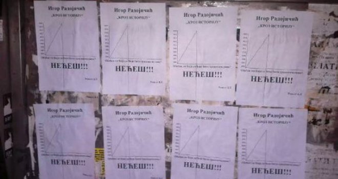 Banjaluka osvanula oblijepljena plakatima: 'Obećao ti Baja da ćeš biti gradonačelnik?! Nećeš!!!'