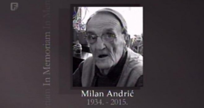 Umro Milan Andrić, novinar i televizijski dokumentarista