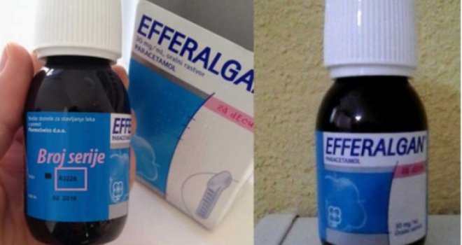 Dječiji sirup Efferalgan povučen iz prodaje: U opremi za pakovanje otkrivene poliuretanske čestice