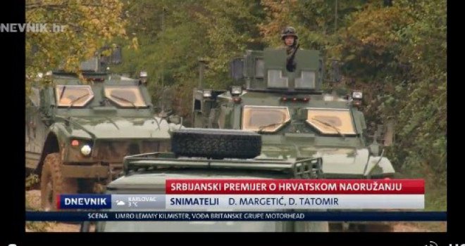 Hrvatski analitičari o Vučićevom 'strahu' od naoružavanja: Ne može nama Srbija diktirati kako da provodimo odbrambenu politiku 