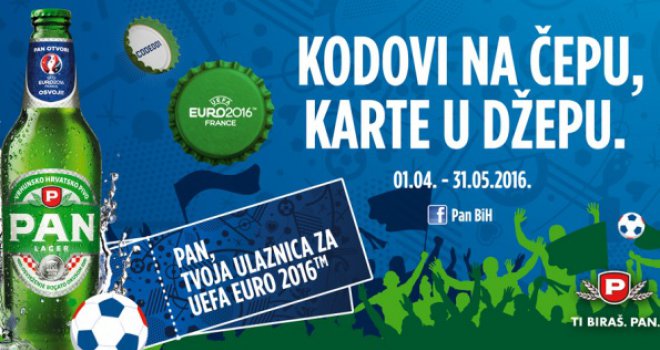 Kako stići na EP u Francusku: Počinje velika nagradna igra 'PAN OTVORI, UEFA EURO 2016 OSVOJI'!