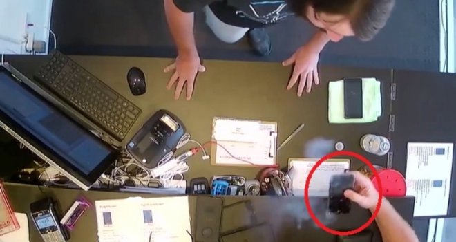 Šokantno: Kamera snimila trenutak kada je iPhone eksplodirao u rukama vlasnika... Sav izgorio!