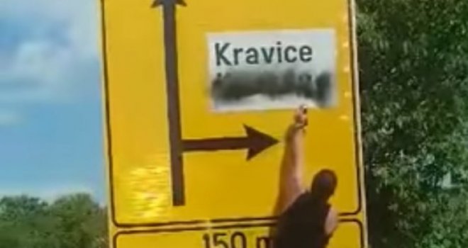Sramno divljanje vandala u Hercegovini: Pogledajte kako se uništavaju ćirilični natpisi!