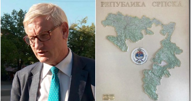 Carl Bildt objavio kartu RS-a, reagovala bivša švedska ministrica Aida Hadžialić