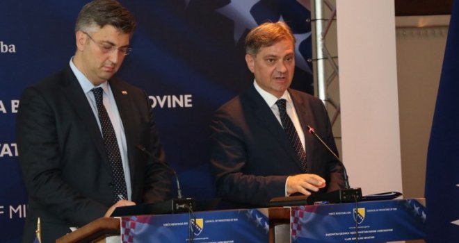 Pročitajte šta stoji u zajedničkoj izjavi Vijeća ministara BiH i Vlade Republike Hrvatske