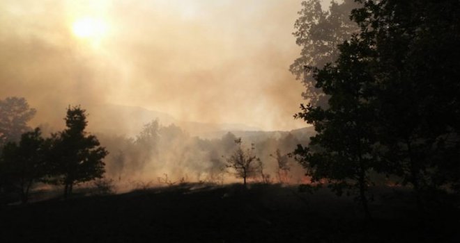 Požar u Nacionalnom parku 'Una' na nepristupačnom terenu