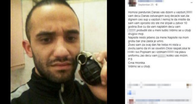 Veći dio života proveo po zatvorima, bio u vezi sa maloljetnicom, komšije terorisao mjesecima, pa na kraju prijetio da će ih sve pobiti