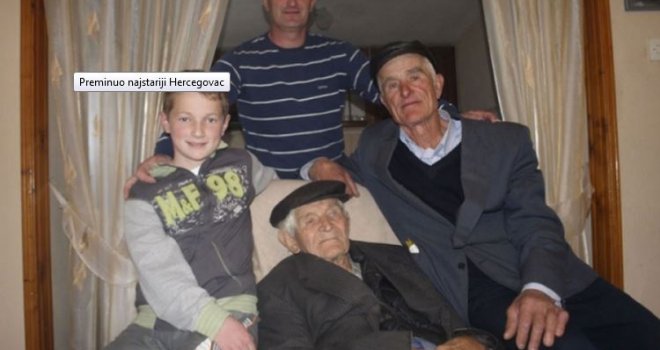 Preminuo najstariji Hercegovac: Radovan doživio 106 godina, a ovo je njegov recept za dugovječnost