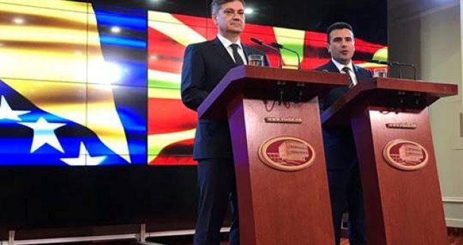 Zvizdić i Zaev dogovorili potpisivanje niz sporazuma između BiH i Makedonije
