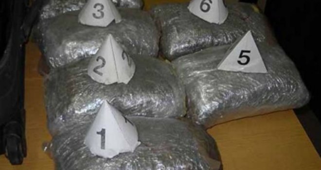 Pretresi na području  Bijeljine: Pronađeno više od 500 kilograma marihuane