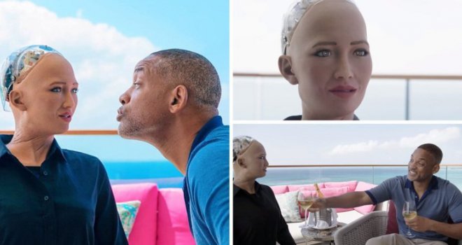 Will Smith bio na romantičnom sastanku s robotom Sophijom: Pokušao je poljubiti, evo šta je ona uradila...
