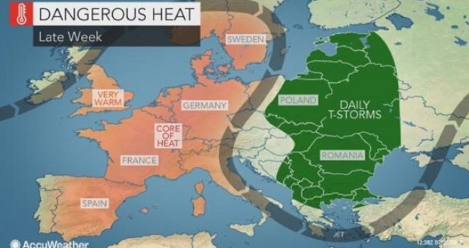 Novi toplotni pakao stiže u Evropu: Prijete nenormalne temperature, a poslije njih oluje!