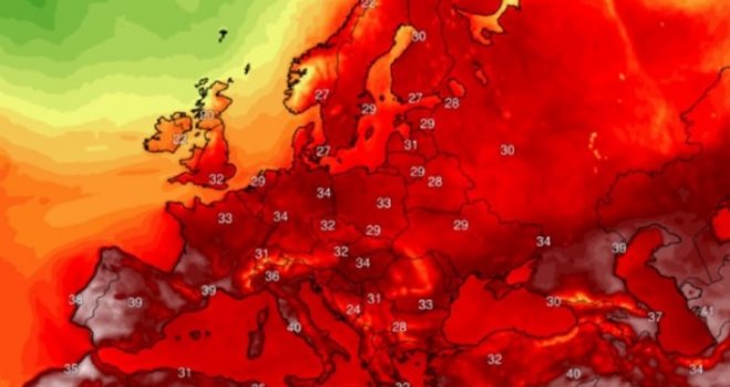 Val ekstremne vrućine za vikend stiže u Evropu. Hoće li pasti rekord iz 1977. ?