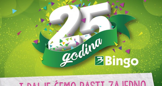 Domaći lanac trgovina Bingo obilježava 25. godišnjicu rada: Počela i nagradna igra