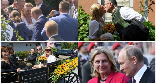 Isplivale fotografije plesa Putina i austrijske šefice diplomatije, poklon ruskog predsjednika izazvao najviše bure