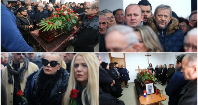 Cijeli kraj plakao na sahrani Ive Gregurevića: Anja Šovagović zapjevala njegovu omiljenu pjesmu, sina Marka tješili bližnji...