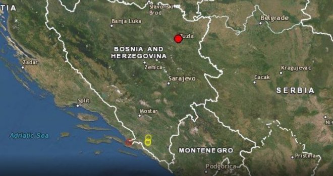 Još jedan zemljotres u Bosni i Hercegovini