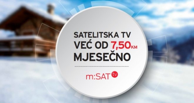 Bilo gdje u BiH - najbolji digitalni program po super cijeni: Satelitska TV već od 7,50 KM mjesečno!