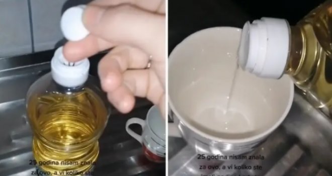 Ovaj video je podijelio internet - zar čep na ulju zaista služi tome? Šta vi mislite?