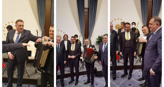Dodik zakitio muzičare na večeri s Erdoganom, a evo šta je onda uradio predsjednik Turske