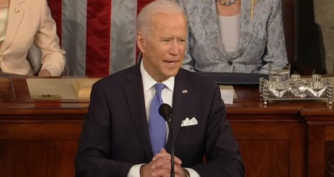Biden održao govor pred Kongresom: Amerika ponovo kreće naprijed, pretvarajući krizu u priliku