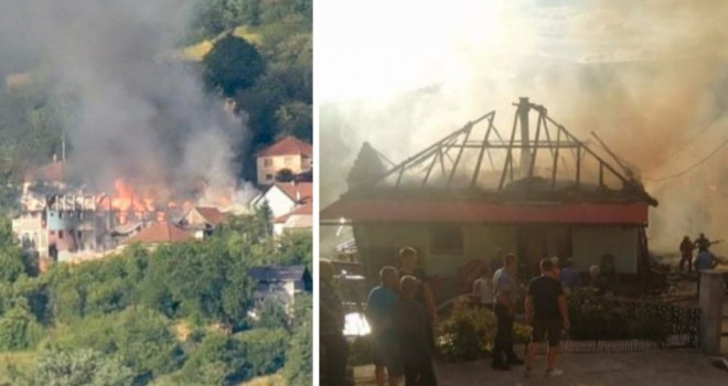 Epilog velikog požara u firmi 'Eko-trstika': Povrijeđen vatrogasac, izgorjelo nekoliko kuća