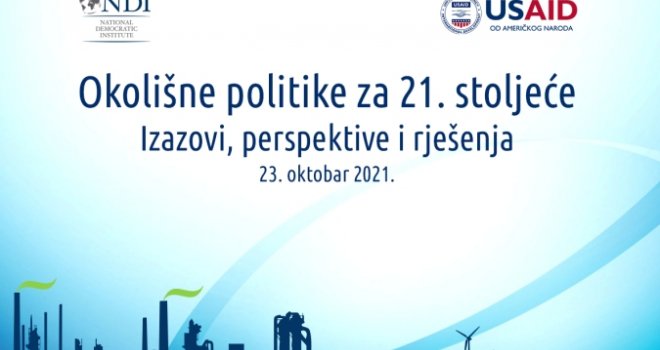 U Sarajevu 23. oktobra stručno-konsultativna konferencija na temu 'Okolišne politike za 21. stoljeće'