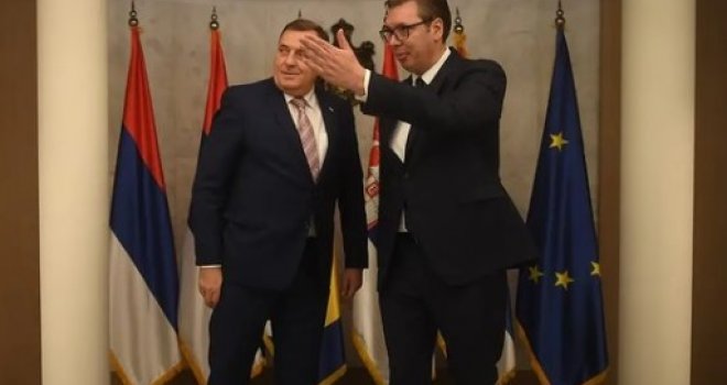 Počeo sastanak: Vučić predlaže Dodiku pokretanje dijaloga sa Bošnjacima i distanciranje od HDZ-a?