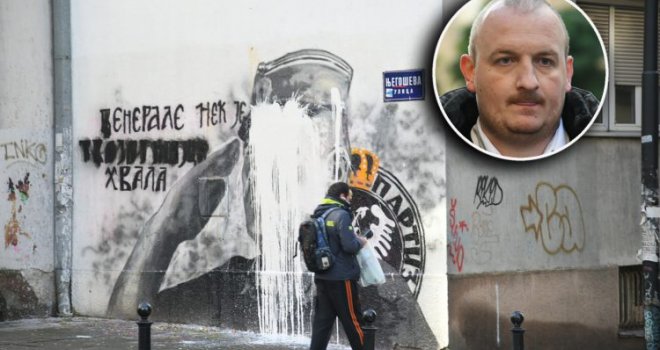 Ko je čovjek koji je uništio mural Ratka Mladića: 'To je bila moja civilizacijska dužnost - normalni, ljudski čin'