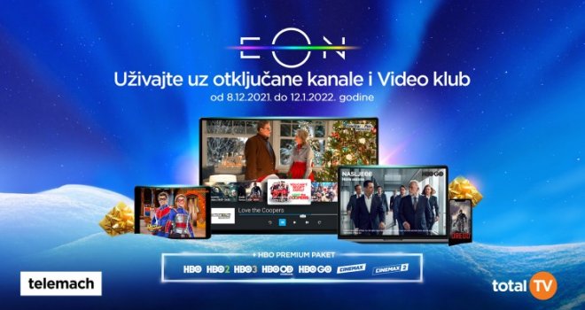 Telemach BH za svoje korisnike otključava dodatne TV kanale i Video kataloge: Od 8. decembra 20.000 filmova i serija...