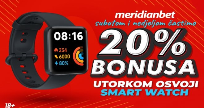 20% bonusa na uplatu i poklon Smart Watch? Dopuni svoj Meridian nalog na 'Duhanpromet' trafikama!