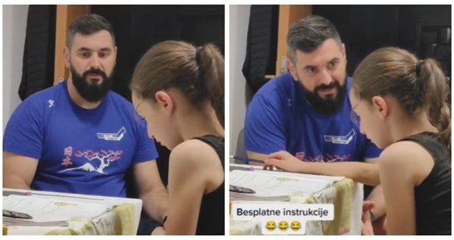 'Kako, bona, puta tri?': Snimak tate iz BiH koji kćerki objašnjava matematiku je regionalni hit