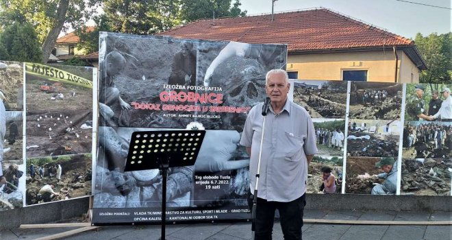 Grobnice - dokaz genocida u Srebrenici: Dokumentarna izložba fotoreportera Ahmeta Bajrića-Blicka