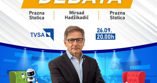 Mirsad Hadžikadić: Debata na TVSA otkazana - Izetbegović neće doći, a Bećirović nije ni odgovorio!