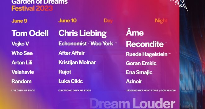 Tom Odell nastupa na Garden of Dreams Festivalu u Sarajevu